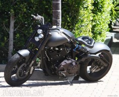 Photo of David Beckham's F131 Hellcat Combat motorbike