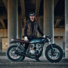 Photographer Dave Lehl can't resist building things. So his father found a wrecked 1978 Honda CB550 for $500, and gave it to him for Christmas. This is the stunning result.