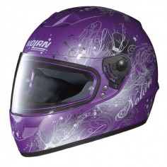 Purple motorcycle helmet