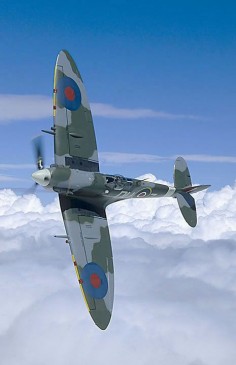 Quite possibly the most beautiful aircraft ever built;  The Supermarine Spitfire.