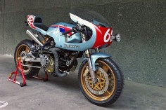 Radical Ducati takes a humble mid-90s Cagiva Alazzurra and turns it into ‘Pantahstica', a fire-breathing sports special.