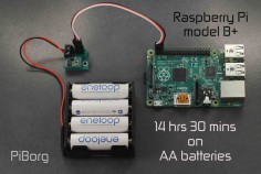 Raspberry Pi Powered by AA Batteries.
