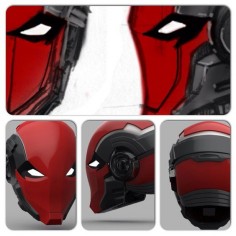 Red Hood Helmet Pre Order by IdiotsArmory on Etsy
