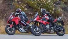 Rider Comparo: 2016 BMW S 1000 XR vs 2015 Ducati Multistrada 1200 DVT S Mano a mano, red vs red, these two pointy-beaked “adventure sports” are powered by retuned superbike engines making a claimed 160 horsepower.