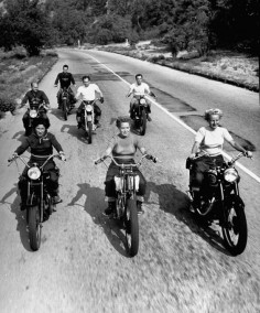 Riders enjoying a Sunday afternoon jaunt in Griffith Park   by Loomis Dean via 