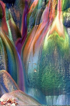 Rocks of Fly Geyser, Nevada