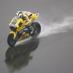 Rossi, and the rain