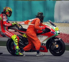 Rossi - Let go of my bike, you clown! ....:)....  :)