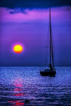 Sailing into the sunset