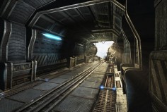 Sci Fi corridor destroyed by ~Mellon3D on deviantART