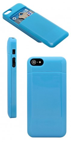 Secret Stash iPhone case // slim case with a secret compartment for card, keys etc. Clever!