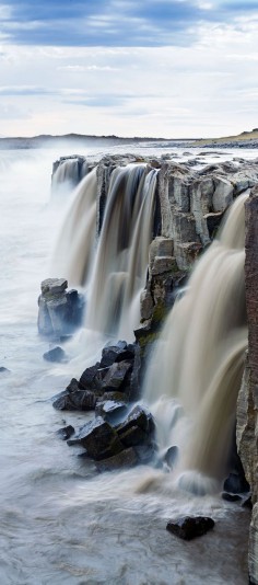 Selfoss Waterfall in Jokulsargljufur National Park Iceland.