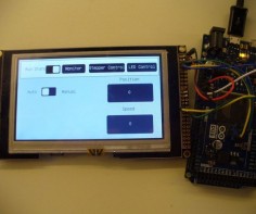 Simple LCD touchscreen for arduino