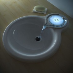 Sink!  The surface glows red or blue to denote how hot or cold it is!
