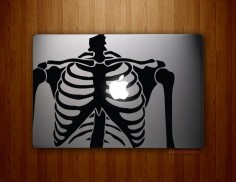 Skeleton Heart - Full-sized MacBook, MacBook Air, MacBook Pro Vinyl Decal on Etsy, $