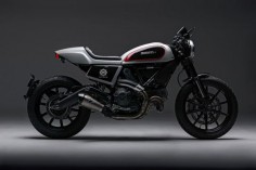 Skunk Machine: Giving the new Ducati Scrambler a cafe racer vibe.