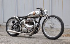 slick  custom motorcycle- built by an underground Kyoto workshop, Kamikaze Chop