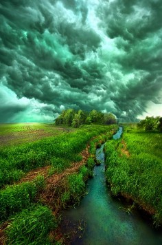 Spring storm ~ Wisconsin countryside by Phil Koch