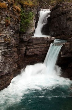 St. Mary’s Falls is a fantastic destination for hikers in Glacier National Park in Montana.