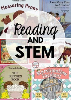 STEM Challenges and Reading: Here are some terrific ways to get both of these into your busy days! I especially like the fourth book for STEM!
