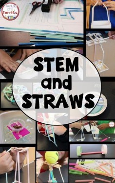 STEM Challenges: Straws are such a great material to use for your STEM projects. They are easy to use, come in many colors and sizes, and they are inexpensive!