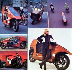 Straight from the 70′s… the future of motorcycling… the Quasar!
