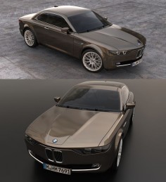 Stunning BMW CS Vintage Concept Tribute