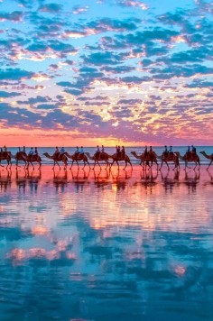 Sunset on Cable Beach, Western Australia I've been here!!