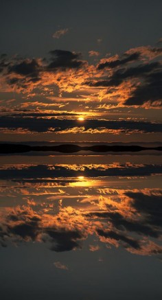 Sunset over the Flatanger Archipeligo in Norway