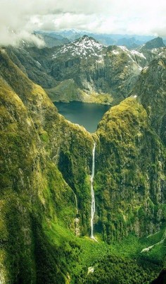 Sutherland Falls & Lake Quill, New Zealand
