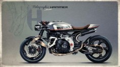 Suzuki Cafe Racer Concept by Holographic Hammer #caferacer #motos #motorcycles | Vintgarage