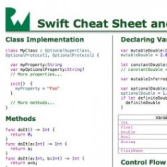 Swift Language: Cheat Sheet and Quick Reference