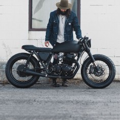 The brief was to make this CB750 blacker than a railway tunnel at midnight. Clockwork Motorcycles carried out the hit, and succeeded in style.