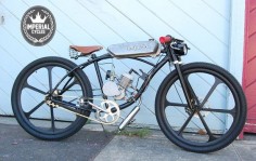 The Bullet motorized bicycle boardtracker / by imperialcycles, $