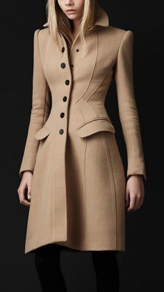 The cut!  The craftmanship!  (Burberry |  Crepe Wool Tailored Coat)