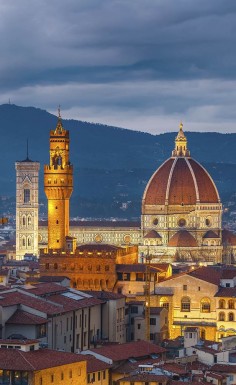 The iconic Duomo of Florence, the world's first domed cathedral.