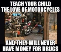 The love of motorcycles