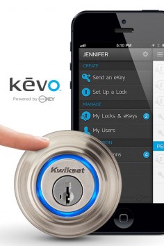 The new Bluetooth Smart Kevo smart lock powered by UniKey