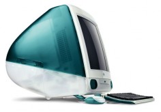 The original iMac integrated a CRT display and CPU into a streamlined, translucent plastic body. The line became a sales smash, moving about one million units each year. It also helped re-introduce Apple to the media and public, and announced the company's new emphasis on the design and aesthetics of its products.