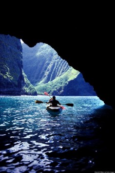 The sea caves along the Na Pali Coast, Kauai Specifically: Waiahuakua sea cave, Hoʻolulu sea cave and Open Ceiling cave
