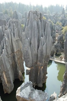 The Stone Forest - China I have been to this stone forest. It is a day trip out of Kunming abig moern city with $ & 5 star hotels.