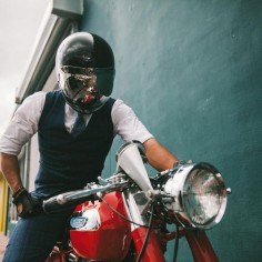 The Suited Racer #motorcycles #caferacer #motos |