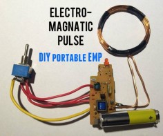 This is a easy, portable and cheap DIY project to make a electromagnetic pulse (EMP).Follow the few steps and you got yourself your own EMP to disable or destroy electronic devices (this EMP is only strong enough to destroy a calculator).