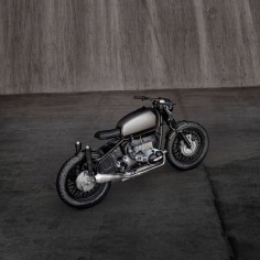 This is 'Voltron,' a 1964 BMW R69S customized by ER Motorcycles.