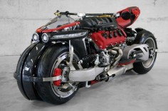 This Maserati-powered motorcycle is a 470 horsepower,  V8 of pure adrenaline-pumping insanity!