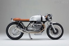 This Moto-Guzzi is classic. Ever since I lived in Asheville and worked at a shop in front of Precision Imports I have had a crush on Moto-Guzzi, Ducati, and BMW Cafe Racers. I should buy one.