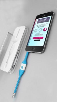 This smart thermometer not only takes your temperature - but also gives you diagnosis advice.