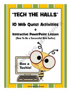 This "Tech the Halls" technology unit includes an introductory interactive PowerPoint lesson entitled "How to Search the Web Successfully." plus 10 high interest web quests.