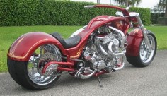 This twin V-Twin, twin turbo custom motorcycle debuted at Biketoberfest last fall and took Best in Class at the Rat's Hole Custom Bike Show. It was built by A1 Cycles of Wellington, Florida and is ...