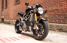 Titanium framed Ducati Monster S4RS from StradaFab